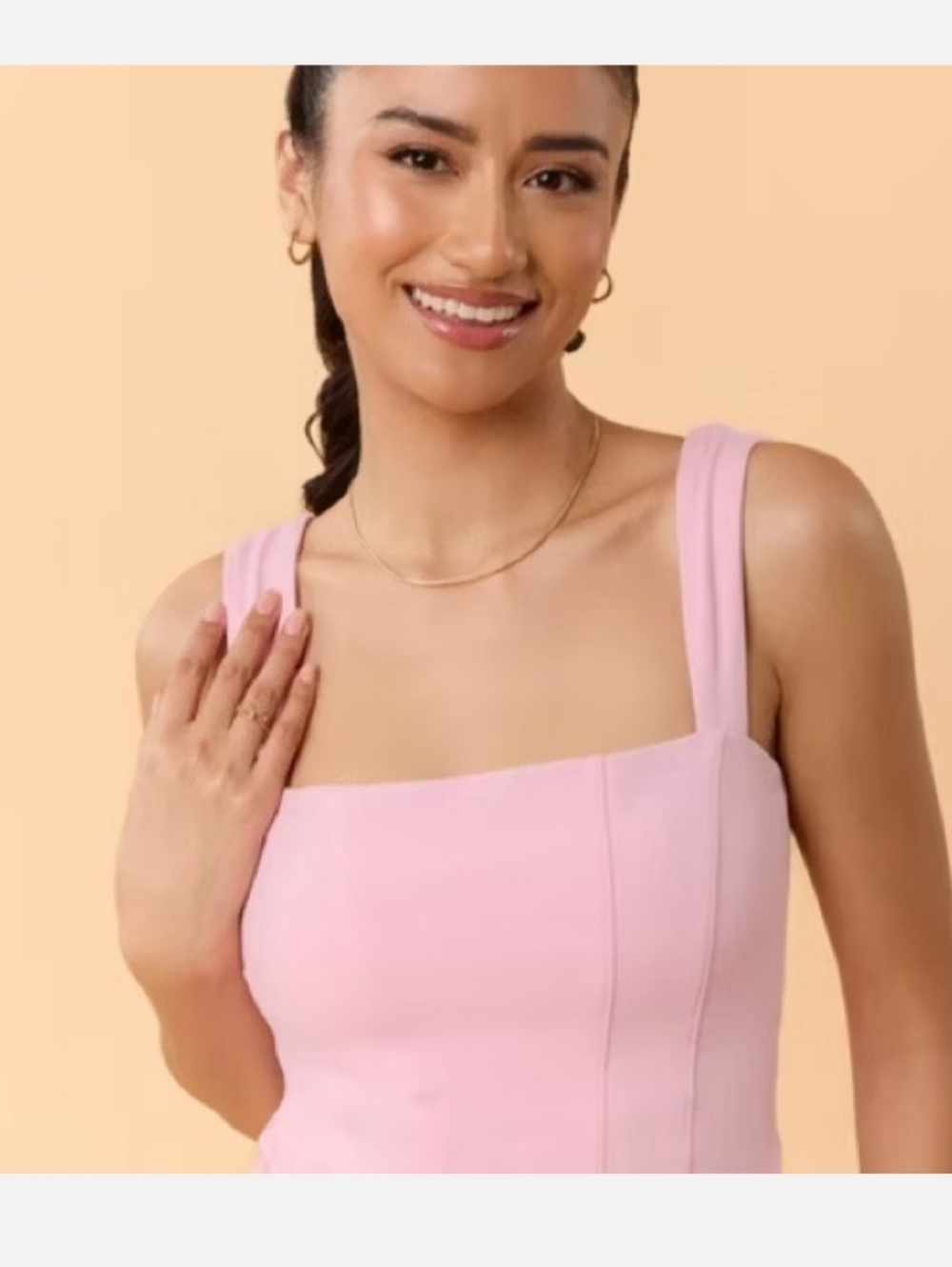 Blogilates Women's Tiny Bows Corset Tank Top - Pink S